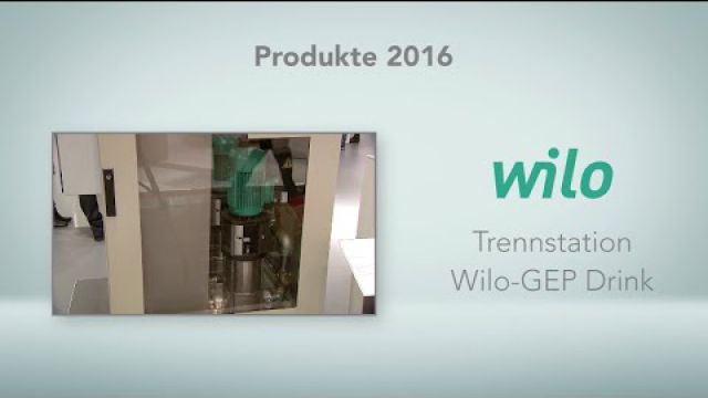 Embedded thumbnail for Wilo: Trennstation Wilo-GEP Drink