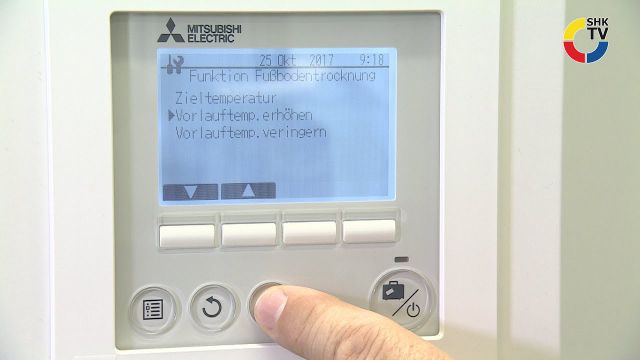 Embedded thumbnail for Mitsubishi Electric: Estrichaufheizprogramm aktivieren