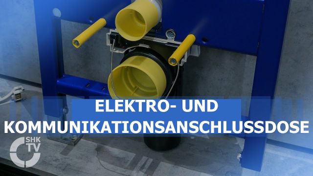 Embedded thumbnail for Elektro- und Kommunikationsanschlussdose für Strom am WC