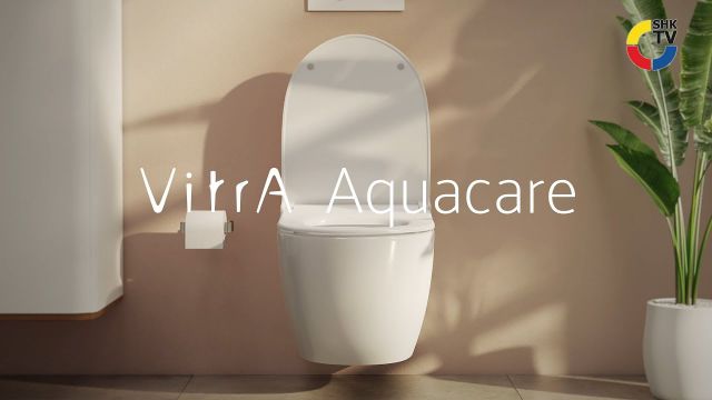 Embedded thumbnail for Kostengünstiges Dusch-WC von VitrA Bad mit integriertem Trinkwasserschutz VitrA Aquacare