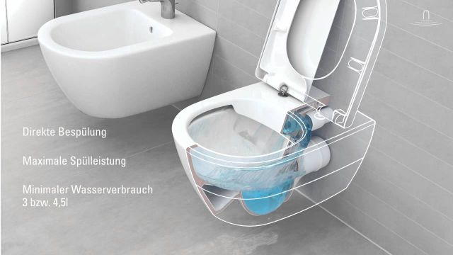 Embedded thumbnail for Villeroy &amp; Boch: Spülrandloses WC DirectFlush