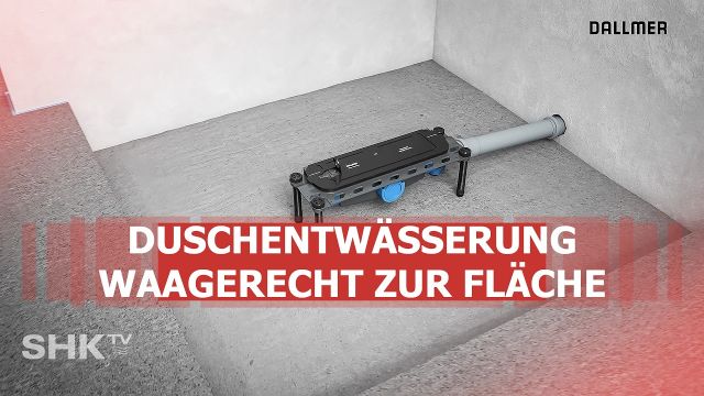 Embedded thumbnail for Duschablauf waagerecht in der Duschfläche einbauen – Dallmer DallFlex 2.0