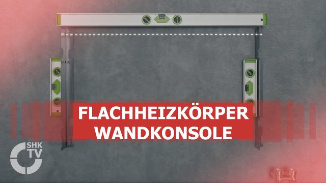 Embedded thumbnail for Montagevideo Wandkonsole für Flachheizkörper