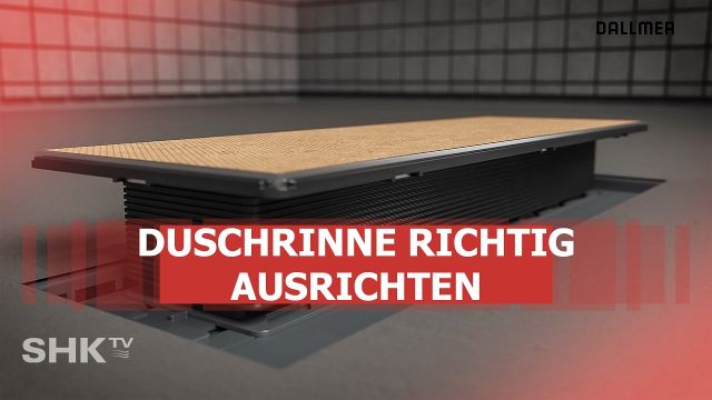 Embedded thumbnail for Duschrinne CeraNiveau einbauen – Dallmer DallFlex 2.0